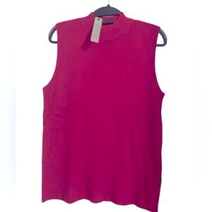 NWT Joseph A Fuchsia Sleeveless Tank Top